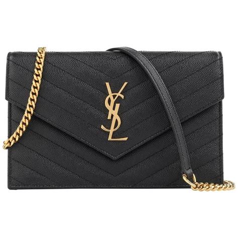 ysl crossbody chain wallet|YSL envelope wallet on chain.